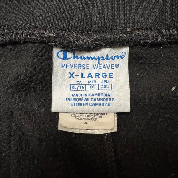 Coca-Cola X Champion Joggers Men's XL Black Reverse Weave Fleece Sweatpants - Picture 3 of 9